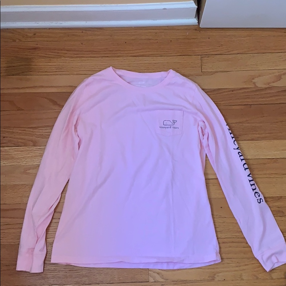 vineyard vine pink long sleeve t shirt